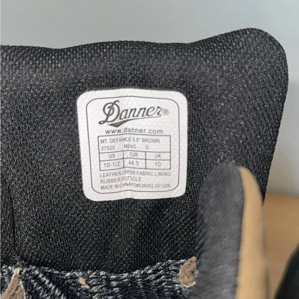Danner Mt Defiance Black Brown 5.5‎ Outdoor Hiking Boots
